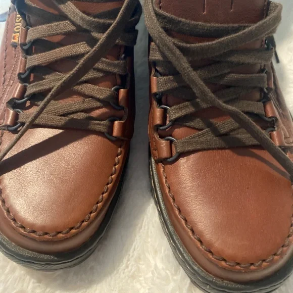 NEW MEPHISTO MENS LEATHER BROWN SHOES SIZE 9 - Picture 7 of 8